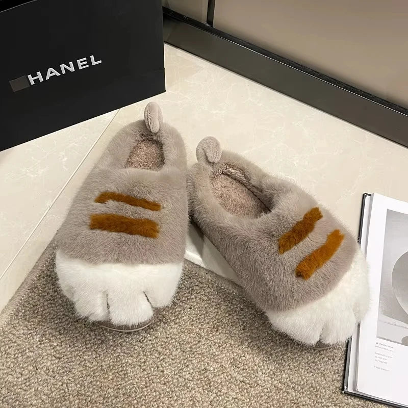 Kōmi Kitten | Pluizige katten slippers